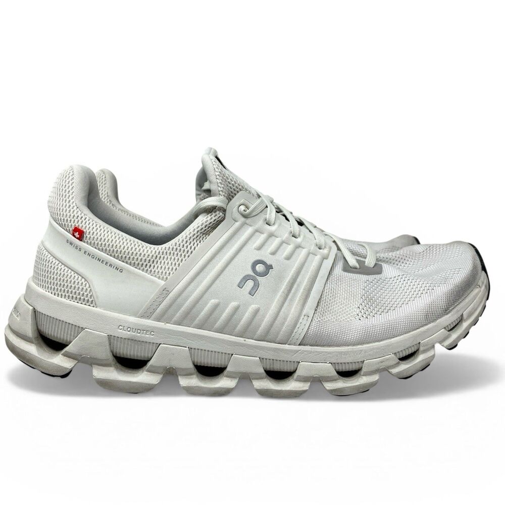 On Cloud Sneakers‎ Mens 9.5 White Cloudswift 3 AD Ice Black Running 3MD10241926